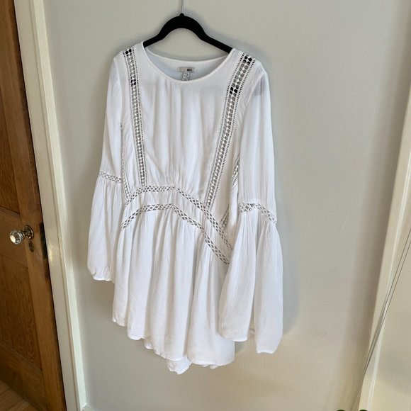 Amuse Society Kensington White Lace Dress - Size Small - Picture 8 of 10